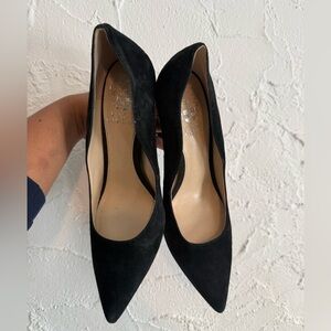 Vince Camuto Black Suede Heels